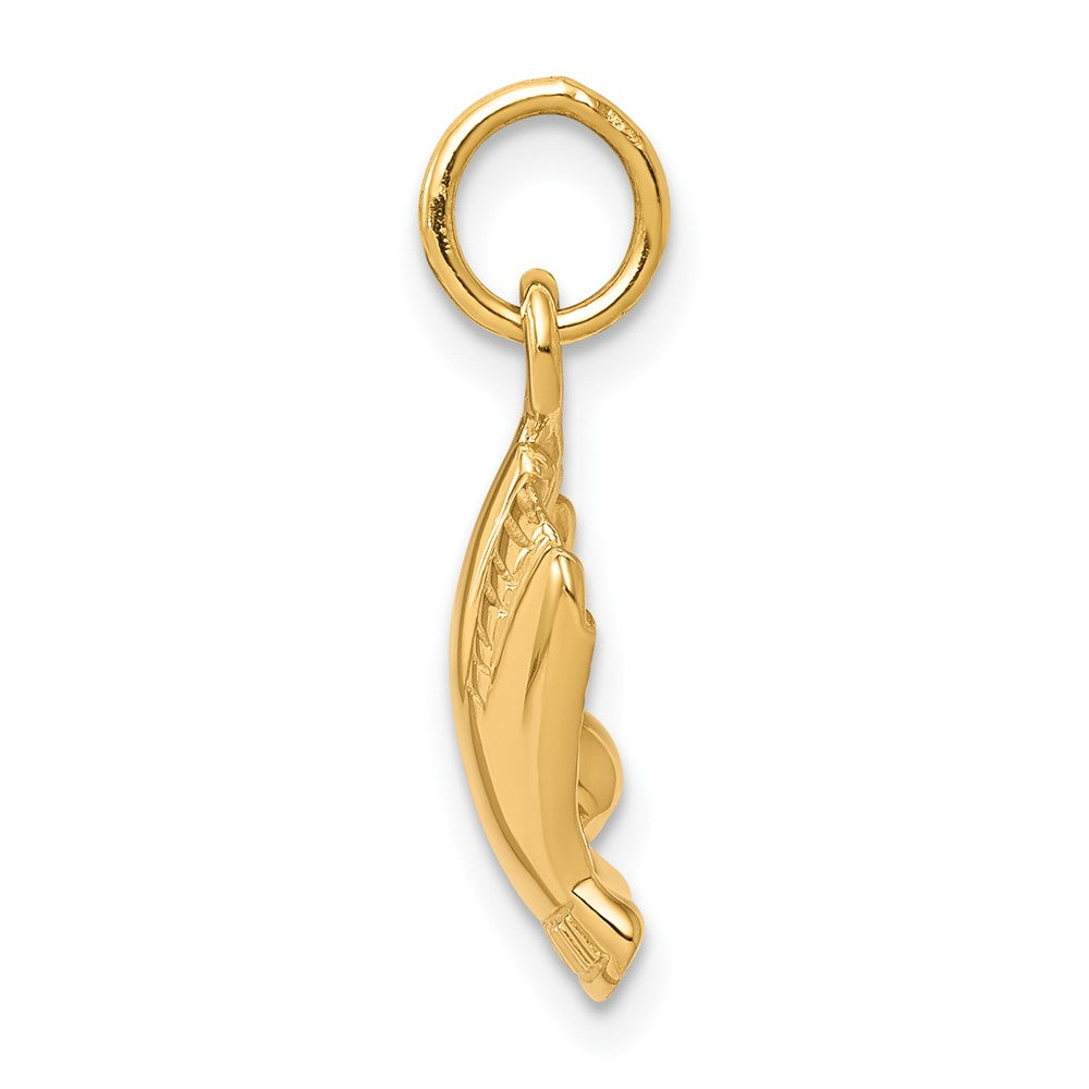 10K 3-D Baseball Glove and Ball Charm