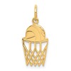 10K Basketball and Net Charm