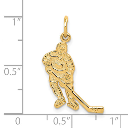 10K Hockey Player Charm