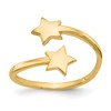 10k Double Star Toe Ring