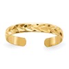 10K Diamond-Cut Chevron 2mm Toe Ring