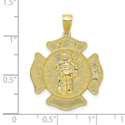 10k ST. FLORIAN PROTECT US / FD Fire Dept. Pendant