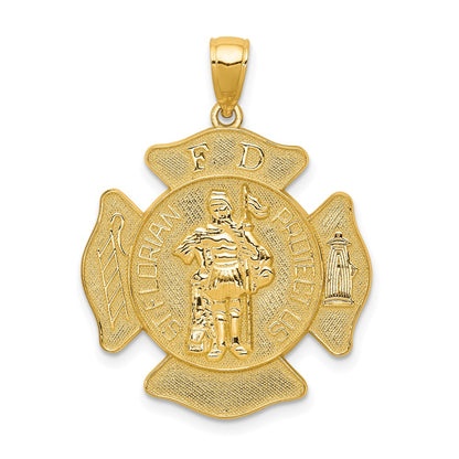 10k ST. FLORIAN PROTECT US / FD Fire Dept. Pendant