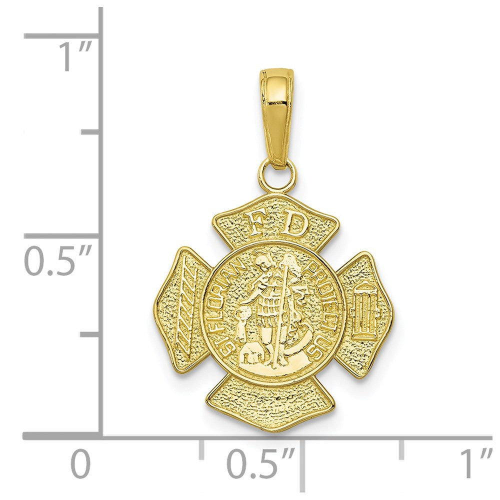 10k ST. FLORIAN PROTECT US / FD Fire Dept. Pendant