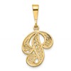 10k Large Filigree Initial P Pendant