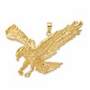 10k Solid Polished Large Eagle Pendant