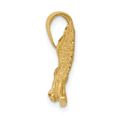 10k 3-D Eagle Charm