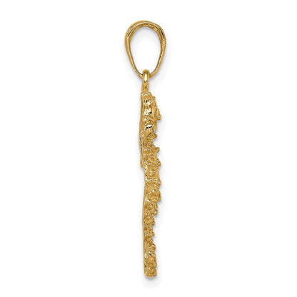 10k Seahorse Pendant
