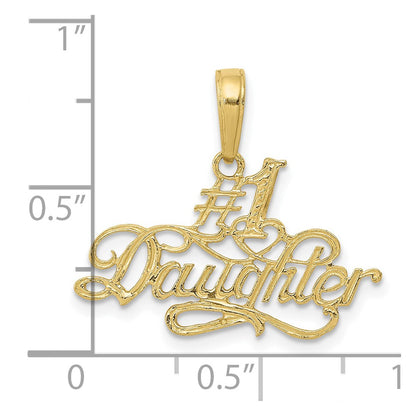 10k #1 DAUGHTER Script Pendant