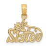 10k #1 SISTER Pendant