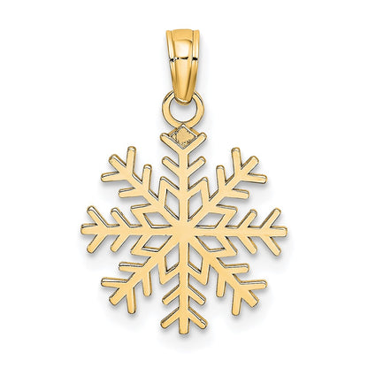 10k Snowflake Pendant