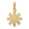 10k Snowflake Pendant