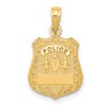 10k POLICE Badge Pendant