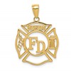 10k FD MEMBER in Shield Cut-out Pendant
