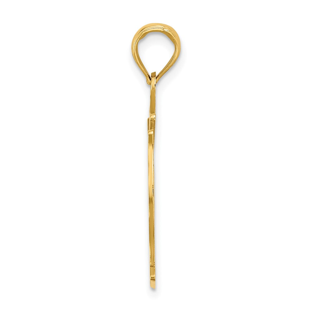 10k FD LADIES AUX in Shield Cut-out Charm