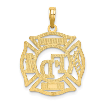 10k FD LADIES AUX in Shield Cut-out Charm