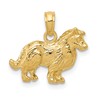 10k Collie Dog Pendant