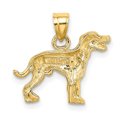 10k Dalmatian Dog Charm