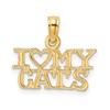 10k I Heart MY CATS Charm