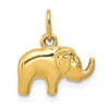 10k Polished 3-D Elephant Charm
