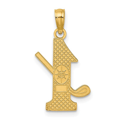 10k Golf Club and Ball on #1 Charm