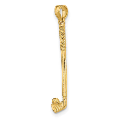 10k 3-D Single Golf Club with Ball Charm