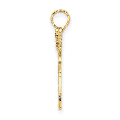 10k Cheerleader Jumping with Pom-Poms Charm