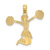 10k Cheerleader Jumping with Pom-Poms Charm