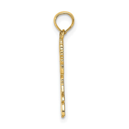 10K Cheerleader Jumping with Pom-Poms Pendant