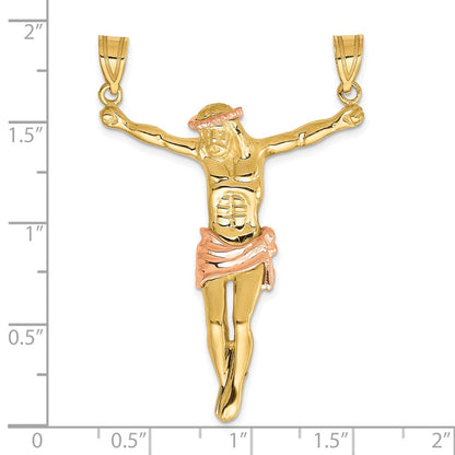 10k Two-tone Rose Large Corpus Pendant