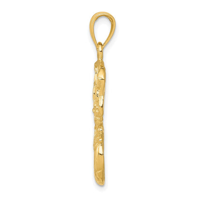 10K Swoosh Basketball and Net Pendant