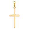 10K Polished Cross Pendant