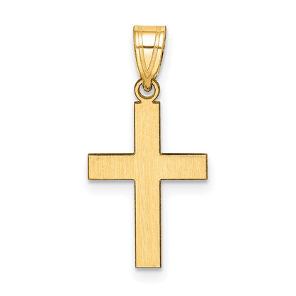 10k Polished Latin Cross Charm