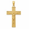 10k Textured Latin Crucifix Pendant
