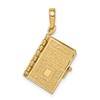 10K 3-D Moveable Pages HOLY BIBLE Opens with Lords Prayer Inside Pendant