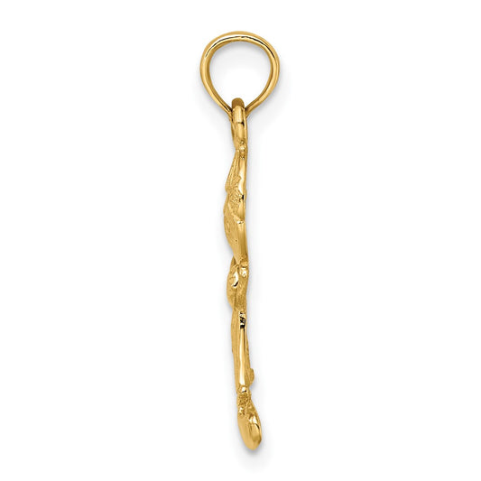10k Playful Boy with Cut-Out Buttons Charm