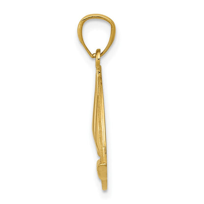 10k Sailboat Pendant