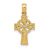 10k Small Celtic Cross with Eternity Circle Pendant