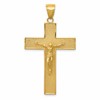 10K Textured Latin Crucifix Pendant