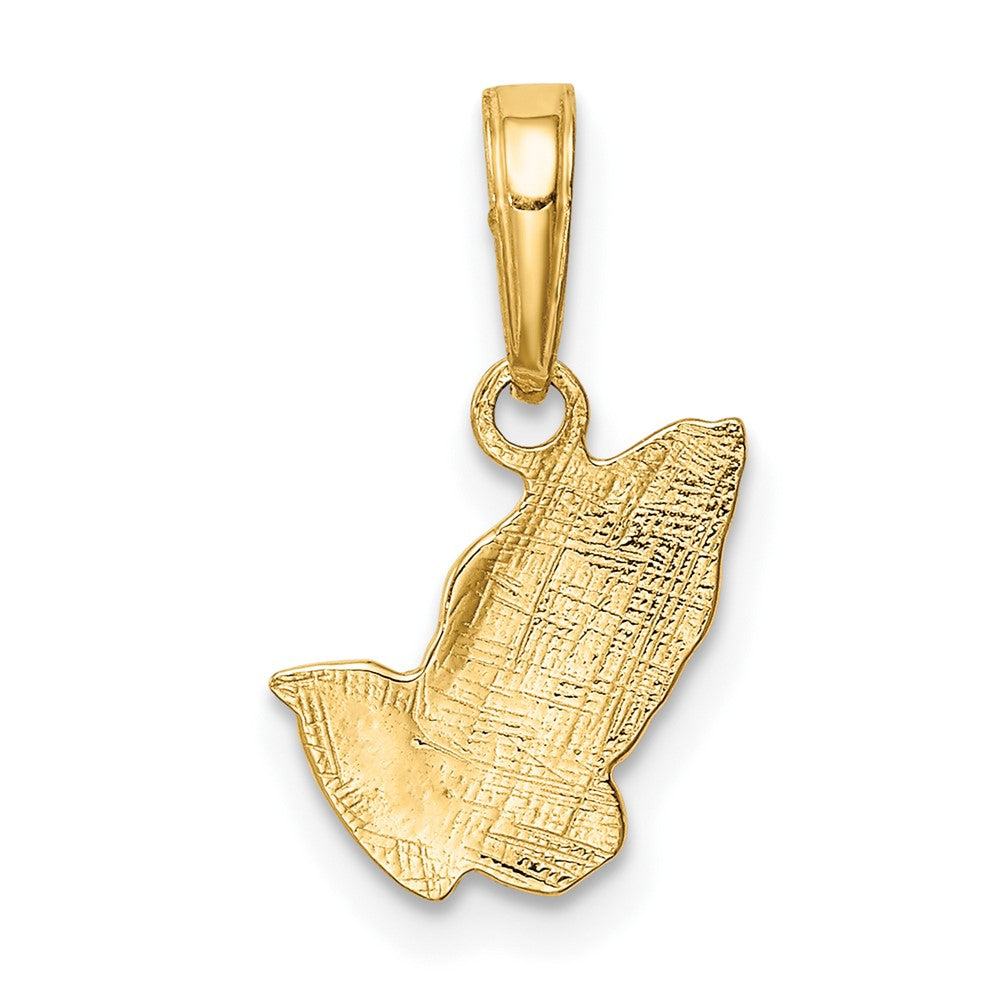 10K Polished Praying Hands Pendant