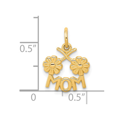 10K MOM with Flowers Charm
