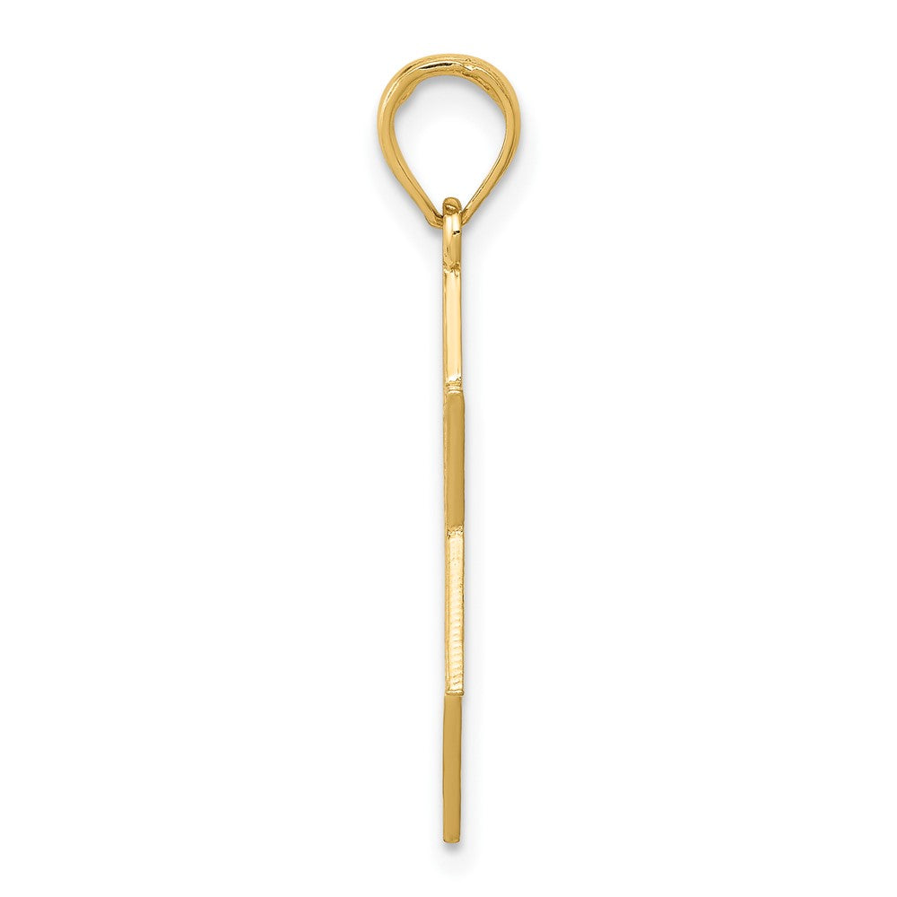 10K Star of David with Menorah Center Pendant