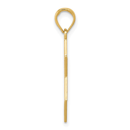 10K Star of David with Menorah Center Pendant