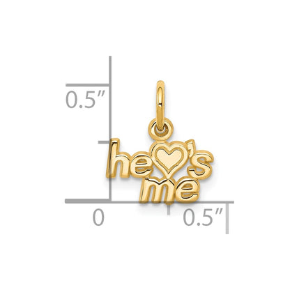 10K HE Hearts ME Charm