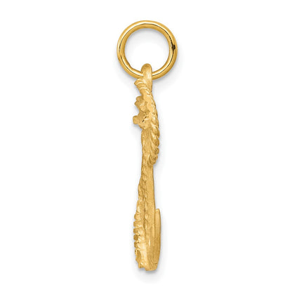 10k Diamond-cut Anchor Charm