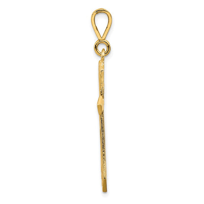 10k Large Cross Charm