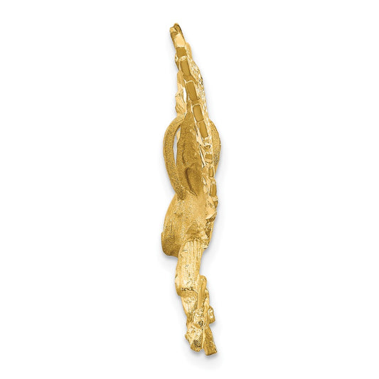 10k Sandblast Finish Eagle Pendant