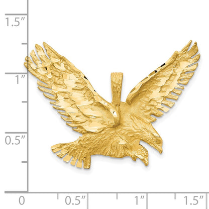 10k Sandblast Finish Eagle Pendant