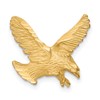 10k Solid Satin Diamond-cut Eagle Chain Slide