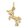 10k Fleur de Lis Cross Charm